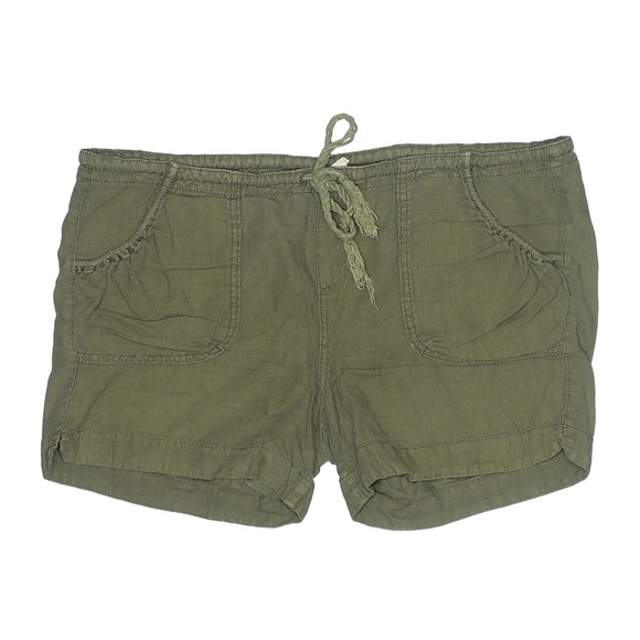 Women’s Lucky Brand Olive Linen Shorts - Picture 1 of 5